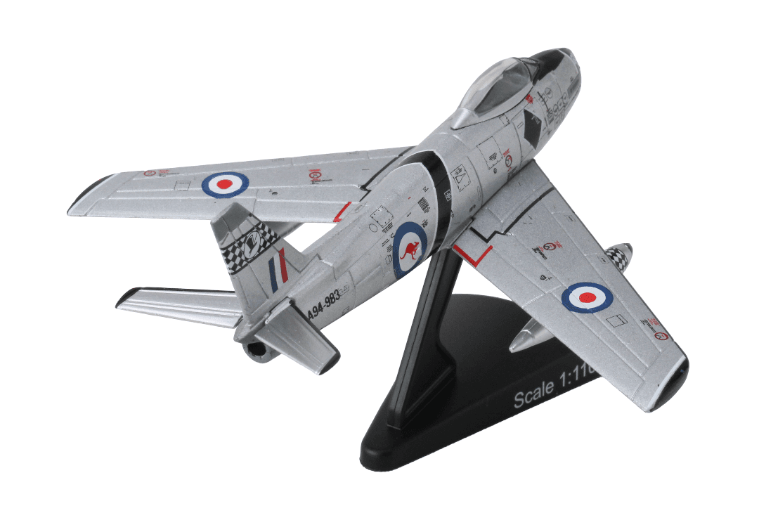 POSTAGE STAMP CAC CA-27 SABRE RAAF 1/110 (**) The Airplane Shop.