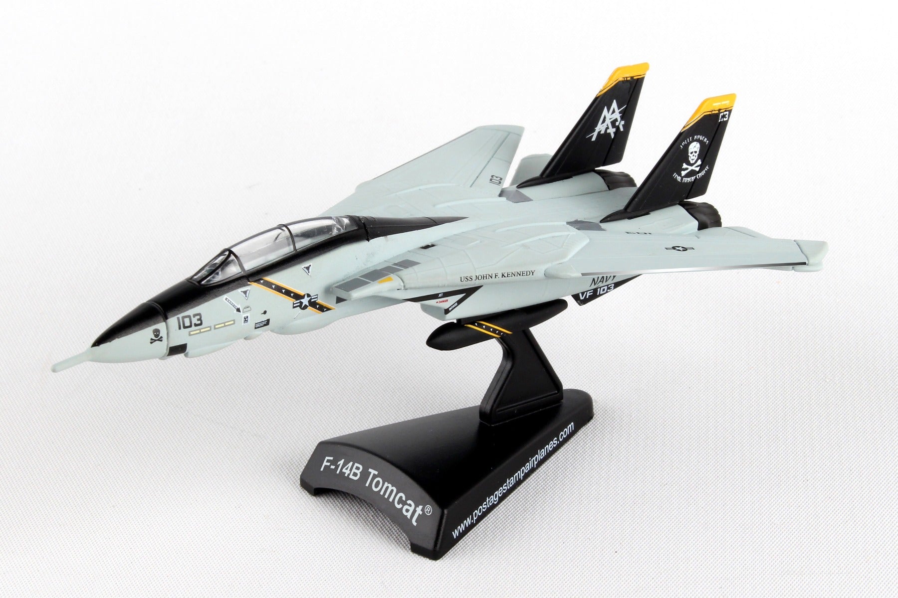 POSTAGE STAMP F-14 TOMCAT VF-103 JOLLY ROGERS 1/160
