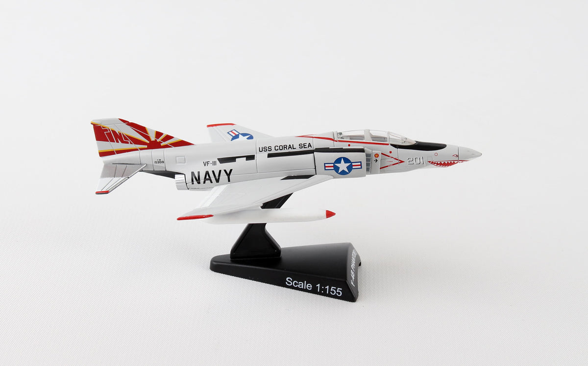 POSTAGE STAMP F-4B PHANTOM II 1/155 SUNDOWNERS The Airplane Shop.