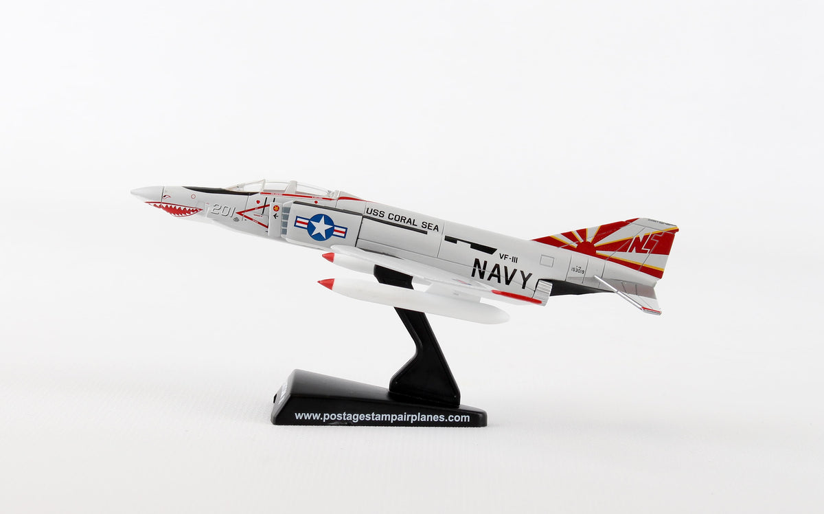 POSTAGE STAMP F-4B PHANTOM II 1/155 SUNDOWNERS The Airplane Shop.