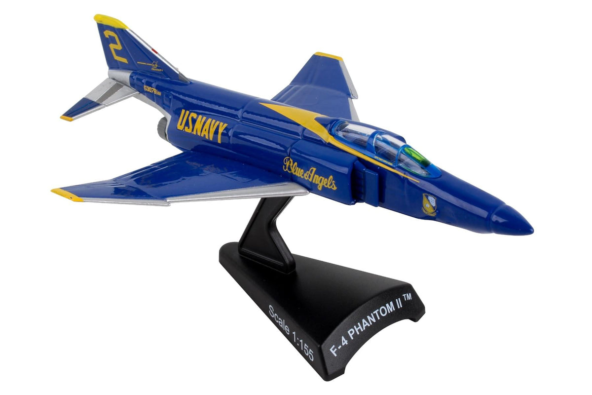 POSTAGE STAMP F-4 PHANTOM II 1/155 BLUE ANGELS (**) The Airplane Shop.