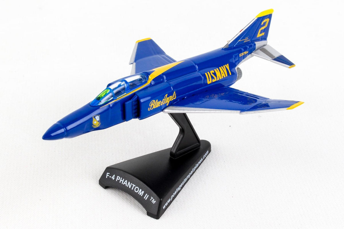 POSTAGE STAMP F-4 PHANTOM II 1/155 BLUE ANGELS (**) The Airplane Shop.