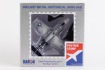 POSTAGE STAMP F9F PANTHER 1/100 SILVER/BLACK (**) The Airplane Shop.