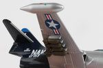 POSTAGE STAMP F9F PANTHER 1/100 SILVER/BLACK (**) The Airplane Shop.