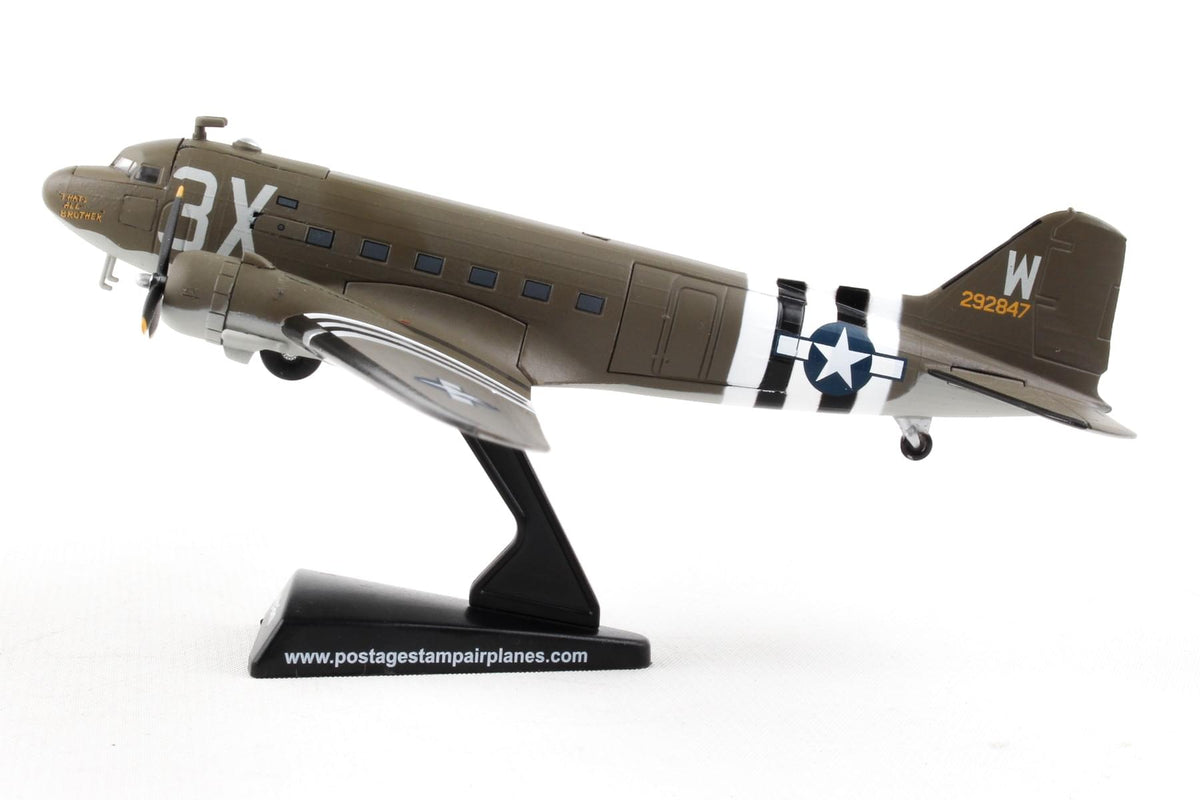 POSTAGE STAMP C47 1/144 THAT'S ALL BROTHER The Airplane Shop.