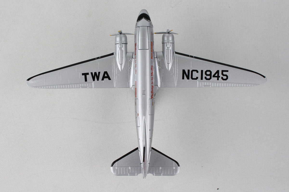 POSTAGE STAMP TWA DC-3 1/144 The Airplane Shop.