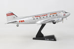 POSTAGE STAMP TWA DC-3 1/144 The Airplane Shop.