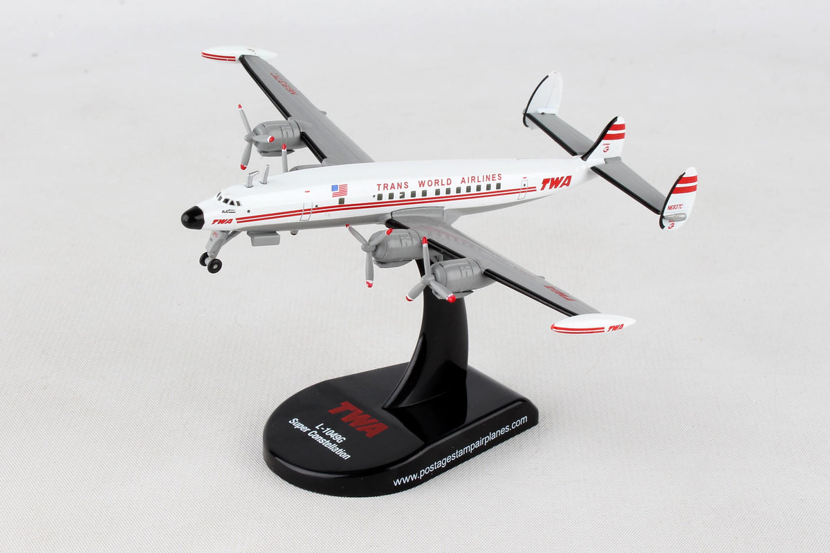 POSTAGE STAMP TWA L1049 1/300 The Airplane Shop.