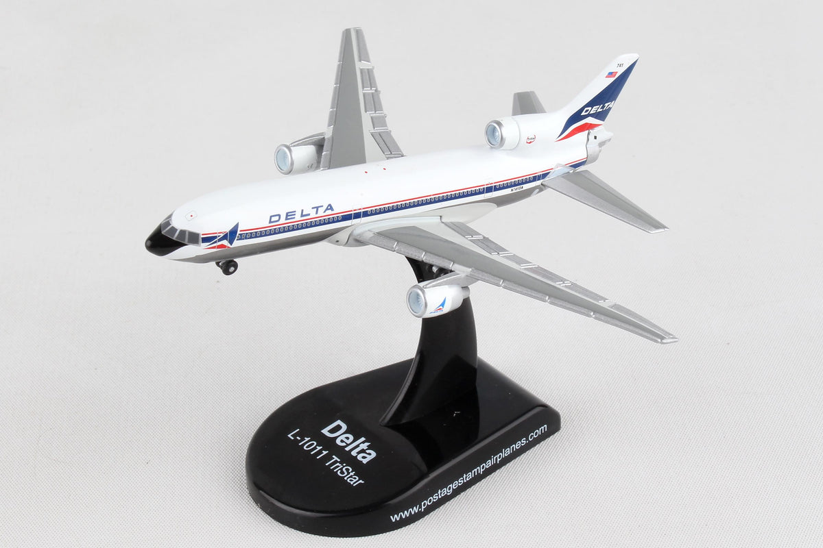 POSTAGE STAMP DELTA L-1011-250 1/500 The Airplane Shop.