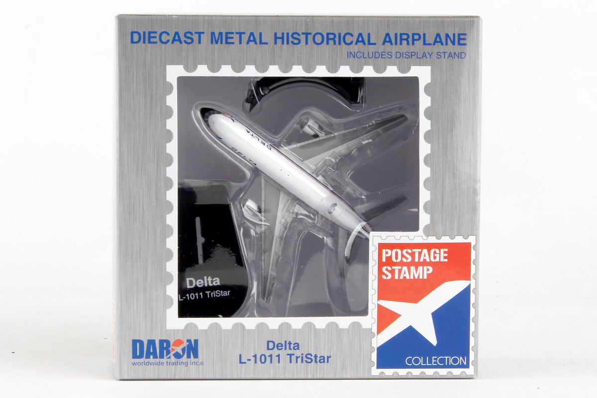 POSTAGE STAMP DELTA L-1011-250 1/500 The Airplane Shop.