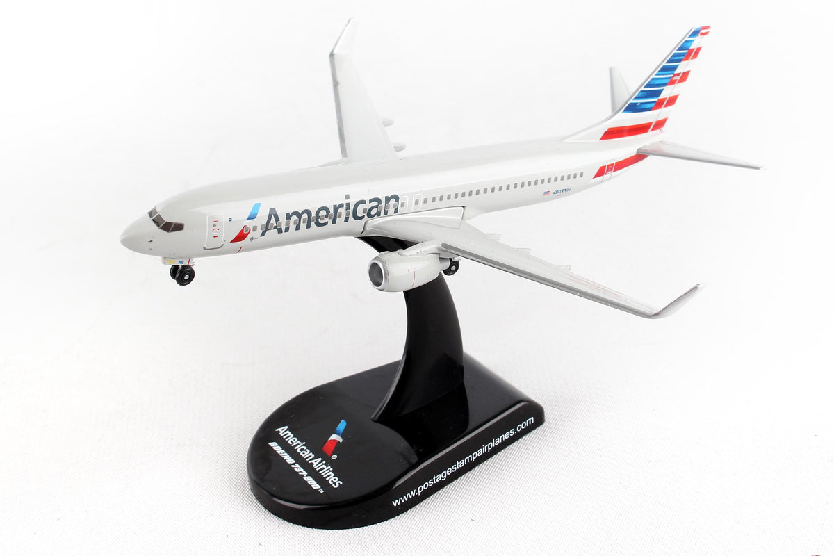 POSTAGE STAMP AMERICAN 737-800 1/300 The Airplane Shop.