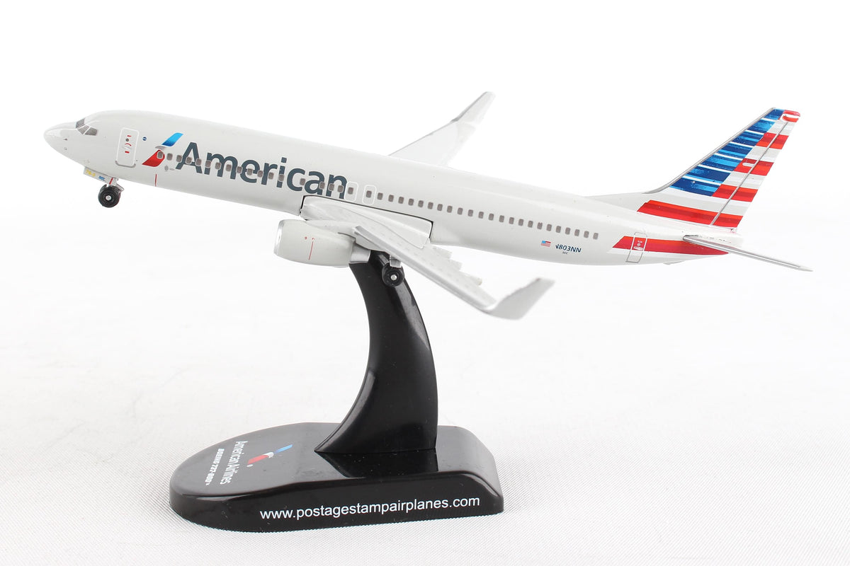 POSTAGE STAMP AMERICAN 737-800 1/300 The Airplane Shop.