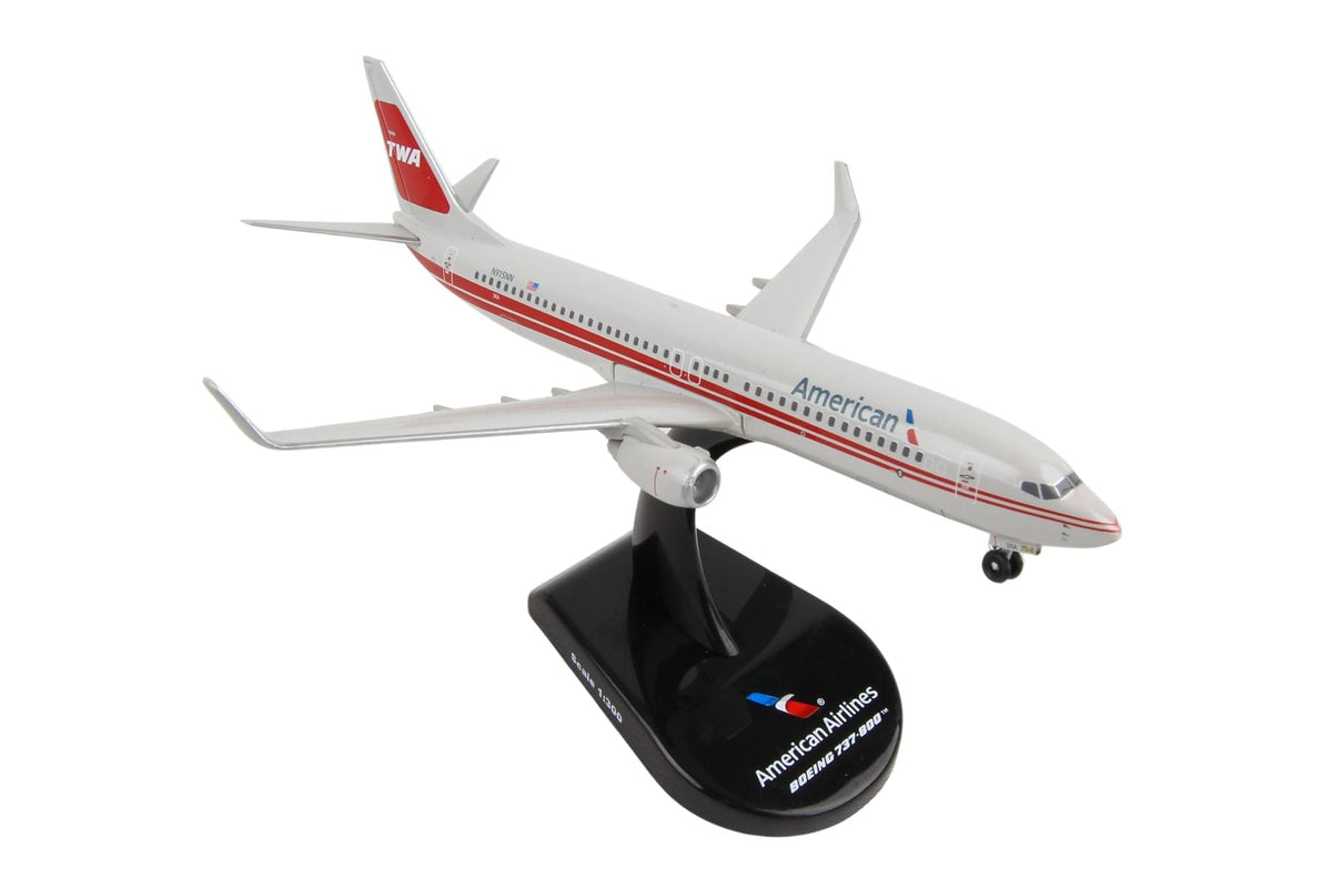 POSTAGE STAMP AMERICAN 737-800 1/300 TWA TAIL The Airplane Shop.