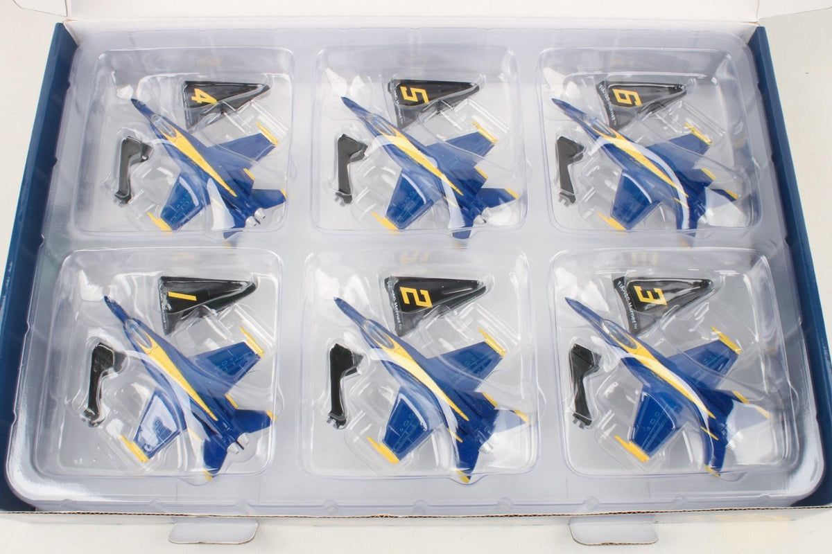 POSTAGE STAMP F/A-18C BLUE ANGEL 6 PC GIFT SET 1/150 The Airplane Shop.