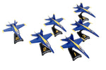 POSTAGE STAMP F/A-18C BLUE ANGEL 6 PC GIFT SET 1/150 The Airplane Shop.