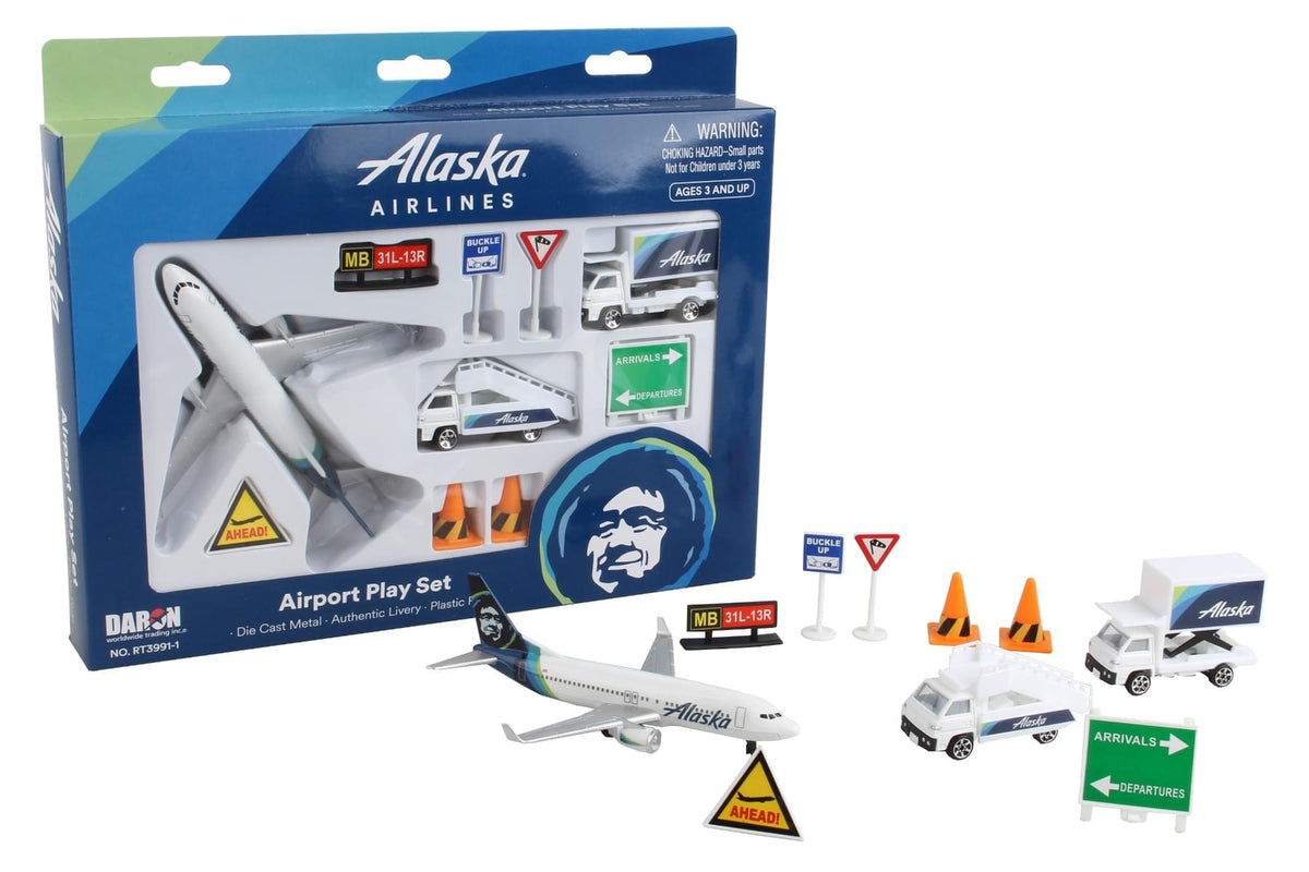ALASKA AIRLINES AIRPORT PLAY SET NEW LIVERY The Airplane Shop.