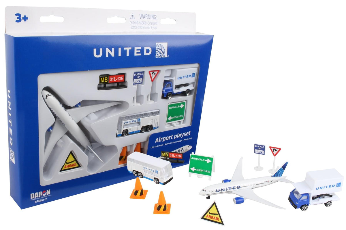 UNITED AIRLINES PLAYSET The Airplane Shop.