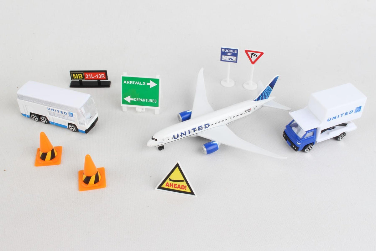 UNITED AIRLINES PLAYSET The Airplane Shop.