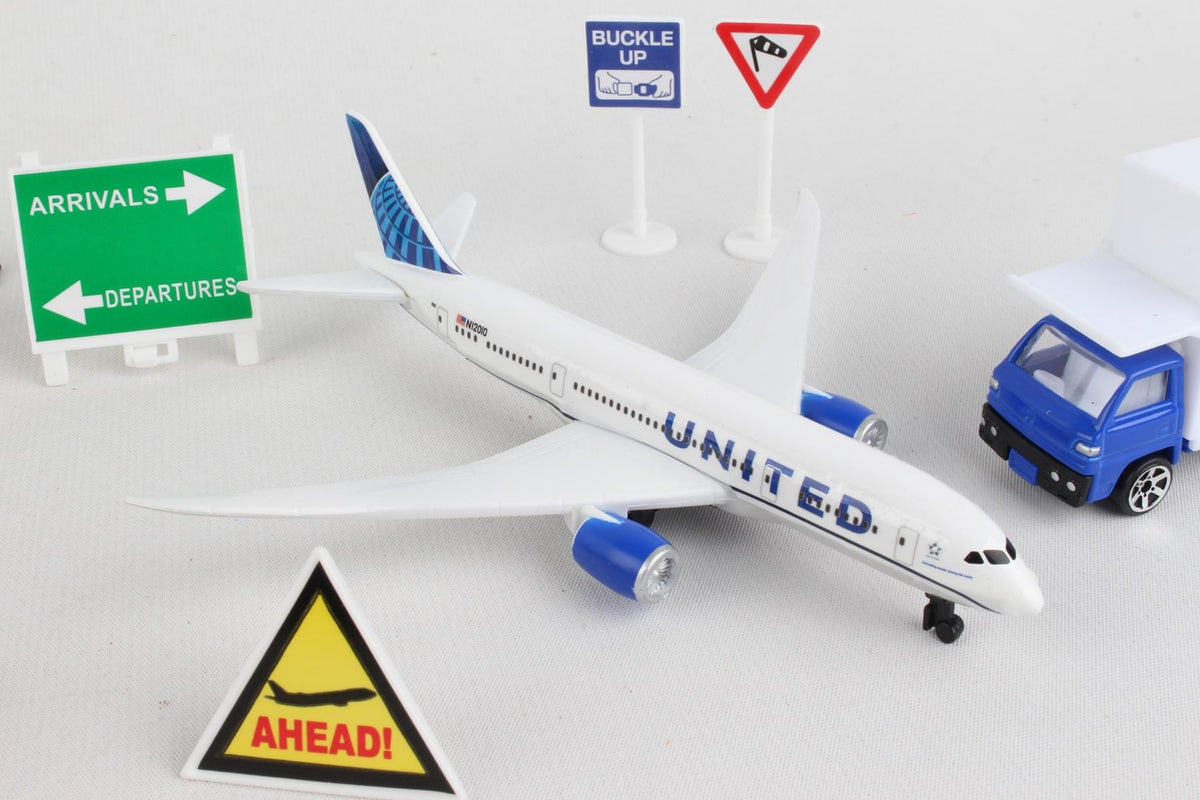 UNITED AIRLINES PLAYSET The Airplane Shop.