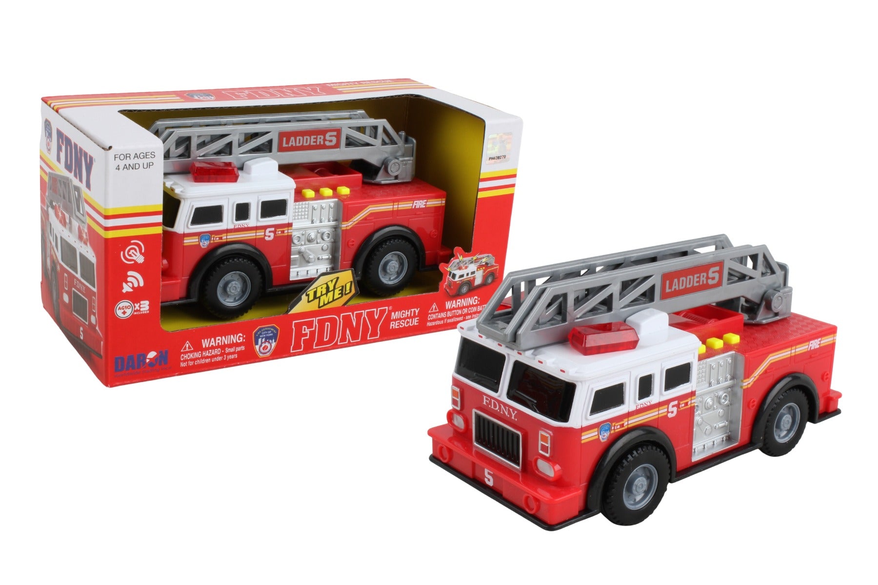 FDNY MIGHTY FIRE TRUCK W/LIGHT & SOUND