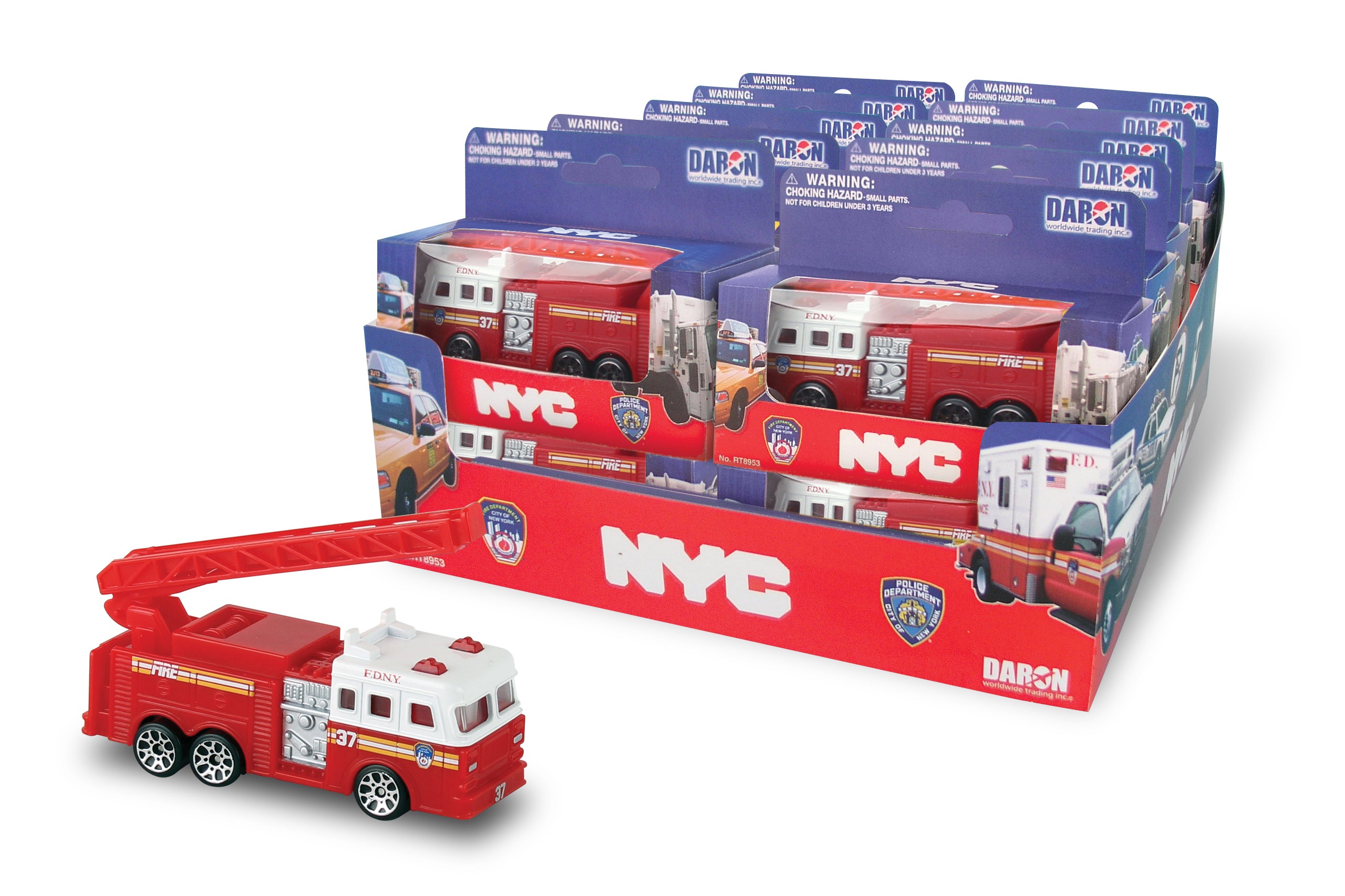 FDNY FIRETRUCK 24 PIECE COUNTER DISPLAY
