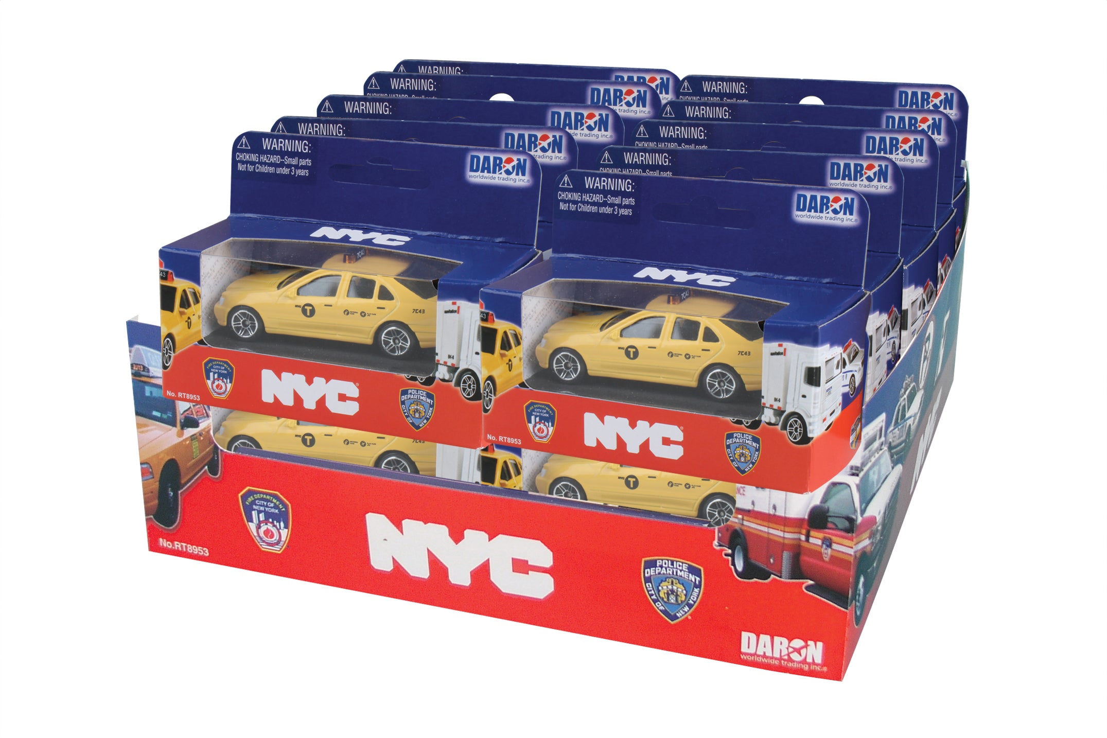 NYC TAXI 24 PIECE COUNTER DISPLAY