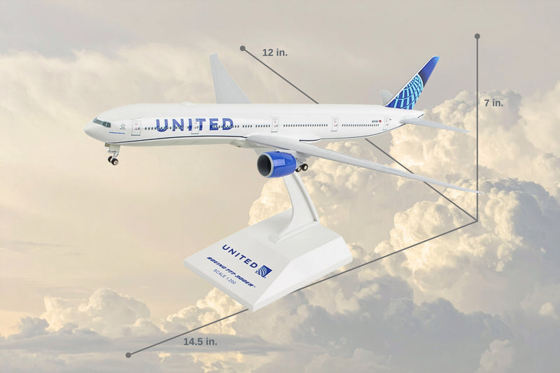 SKYMARKS UNITED 777-300 1/200 W/GEAR 2019 NEW LIVERY The Airplane Shop.
