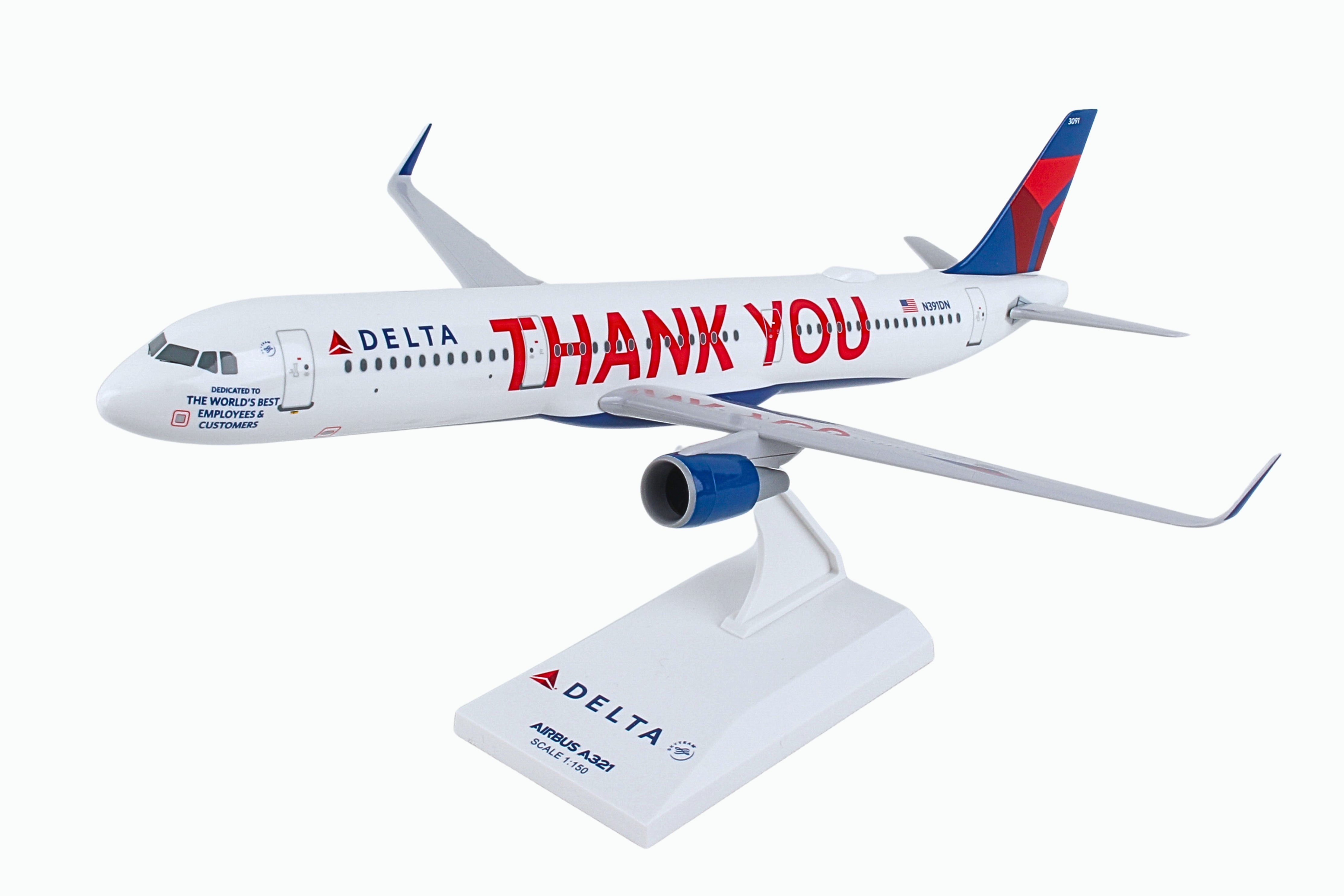 SKYMARKS DELTA A321 1/150 THANK YOU