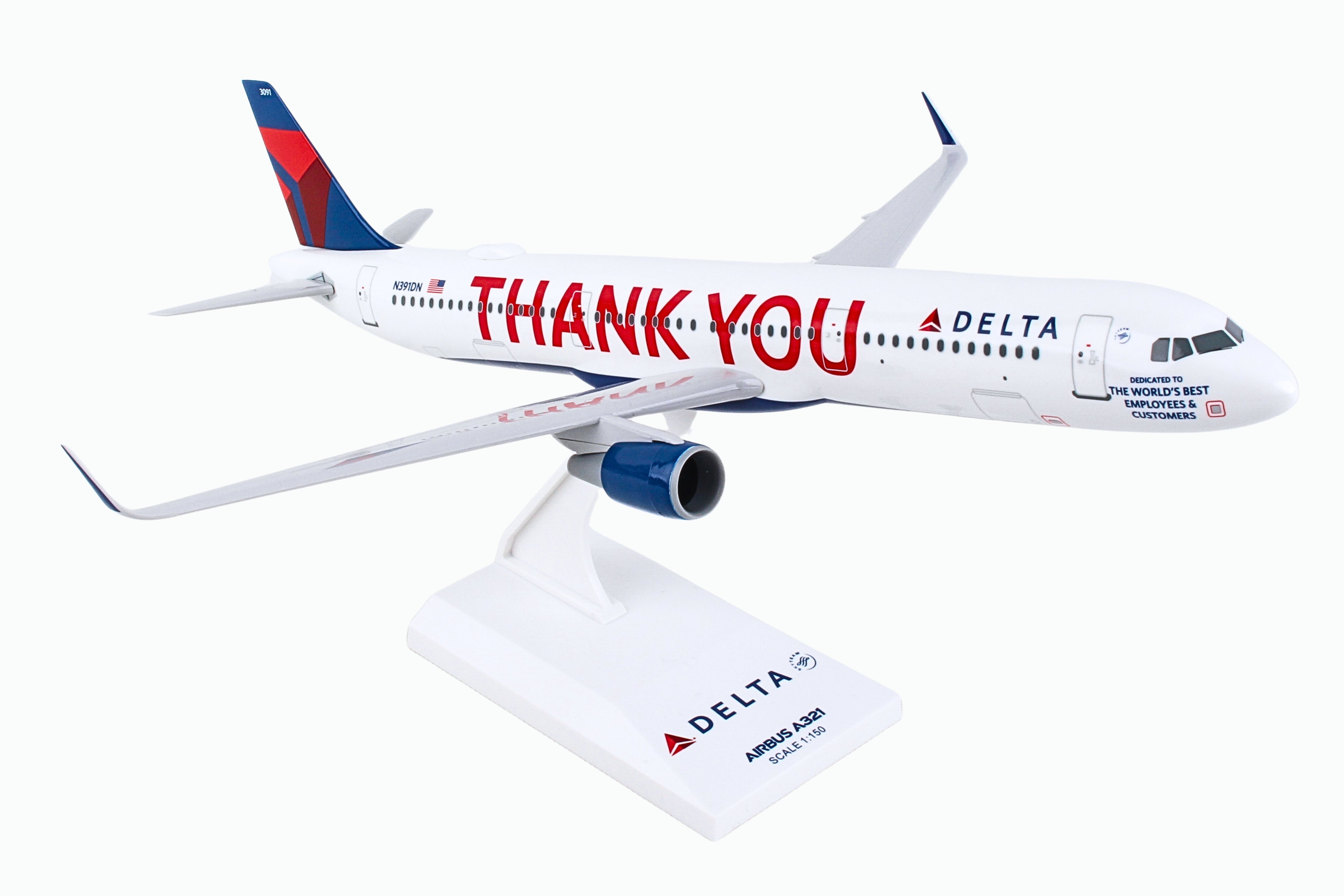 SKYMARKS DELTA A321 1/150 THANK YOU