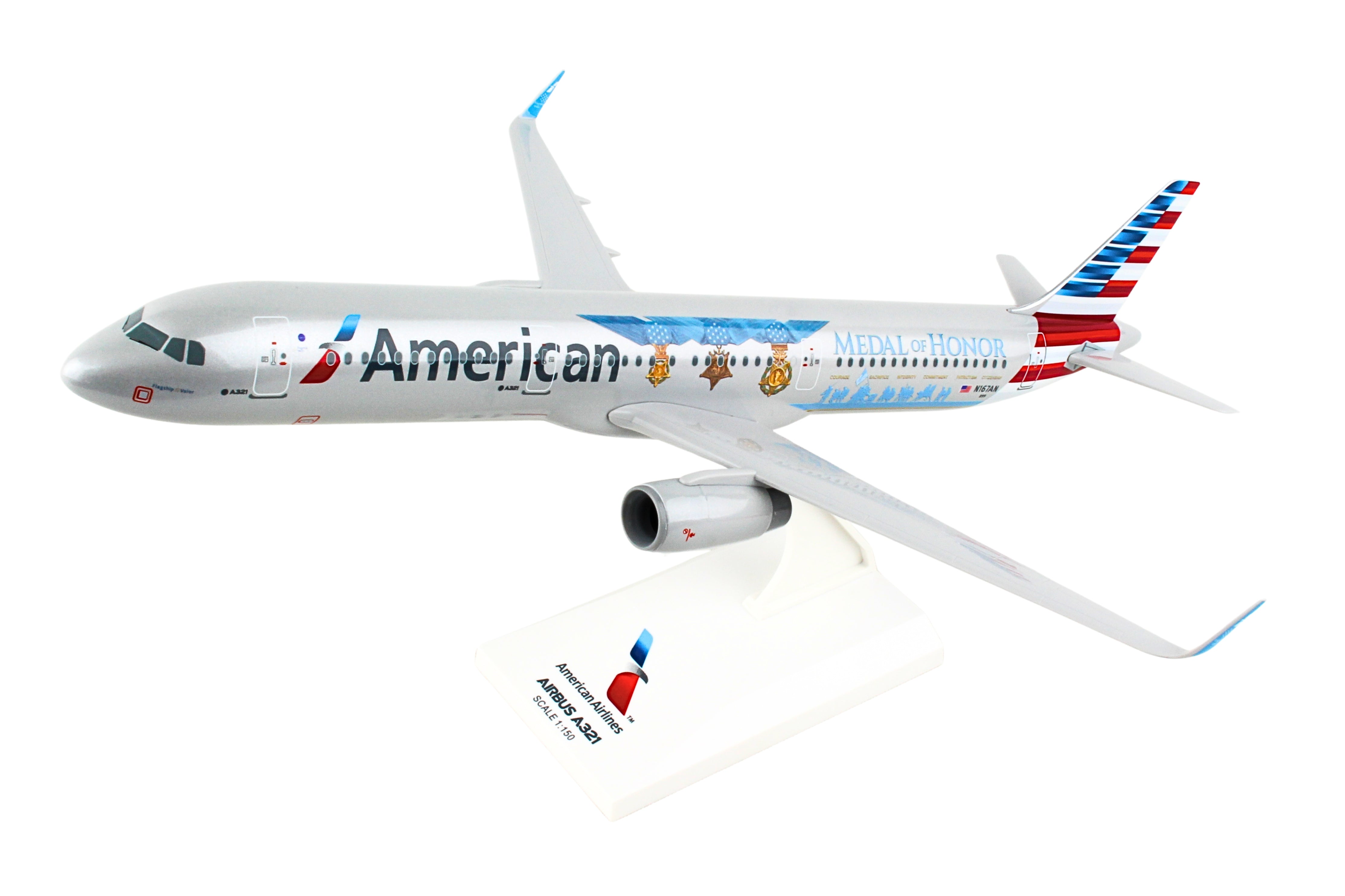 SKYMARKS AMERICAN A321 1/150 MEDAL OF HONOR