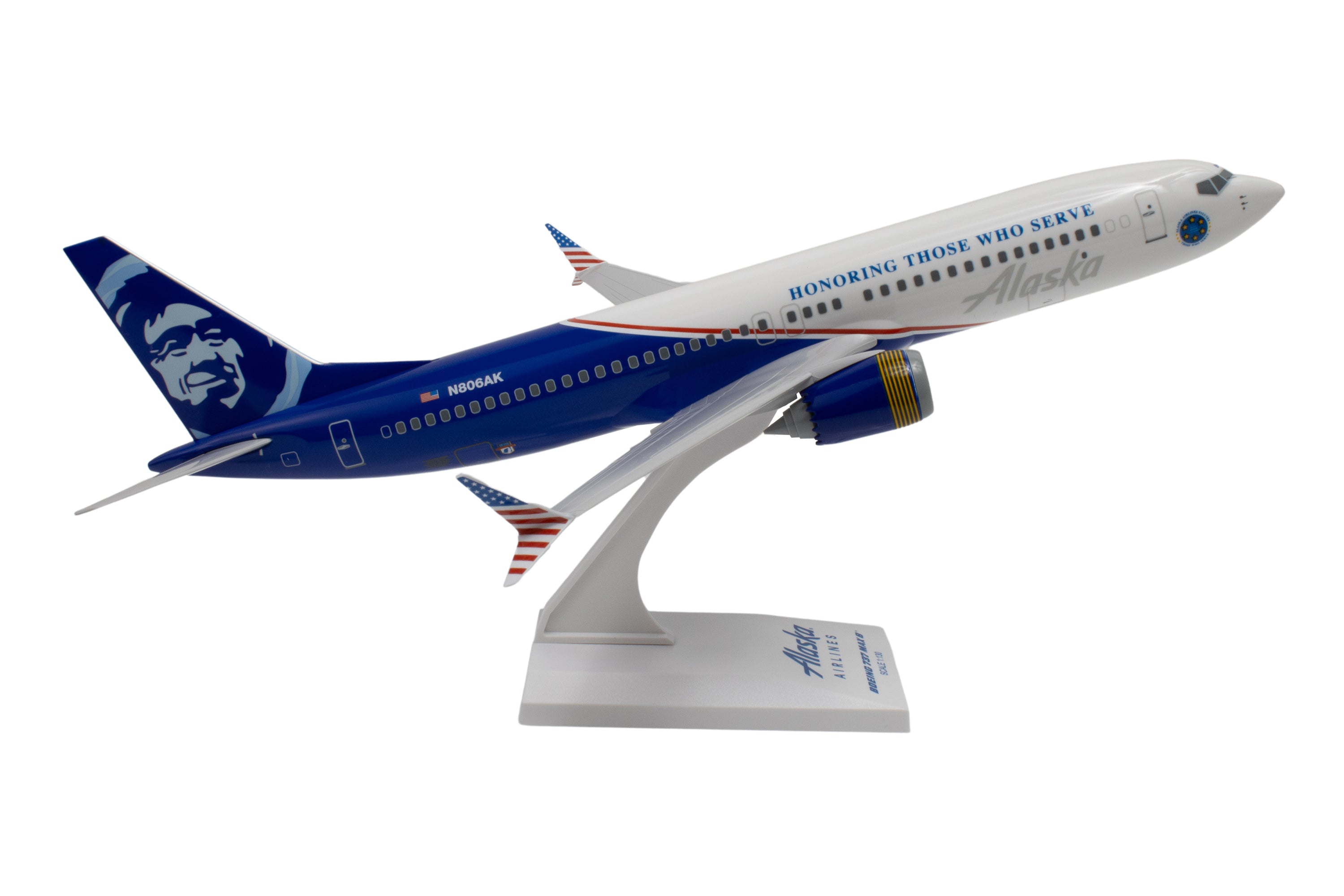 SKYMARKS ALASKA 737MAX8 1/130 VETERANS