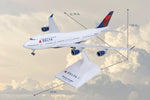 SKYMARKS DELTA 747-400 1/200 W/GEAR REG