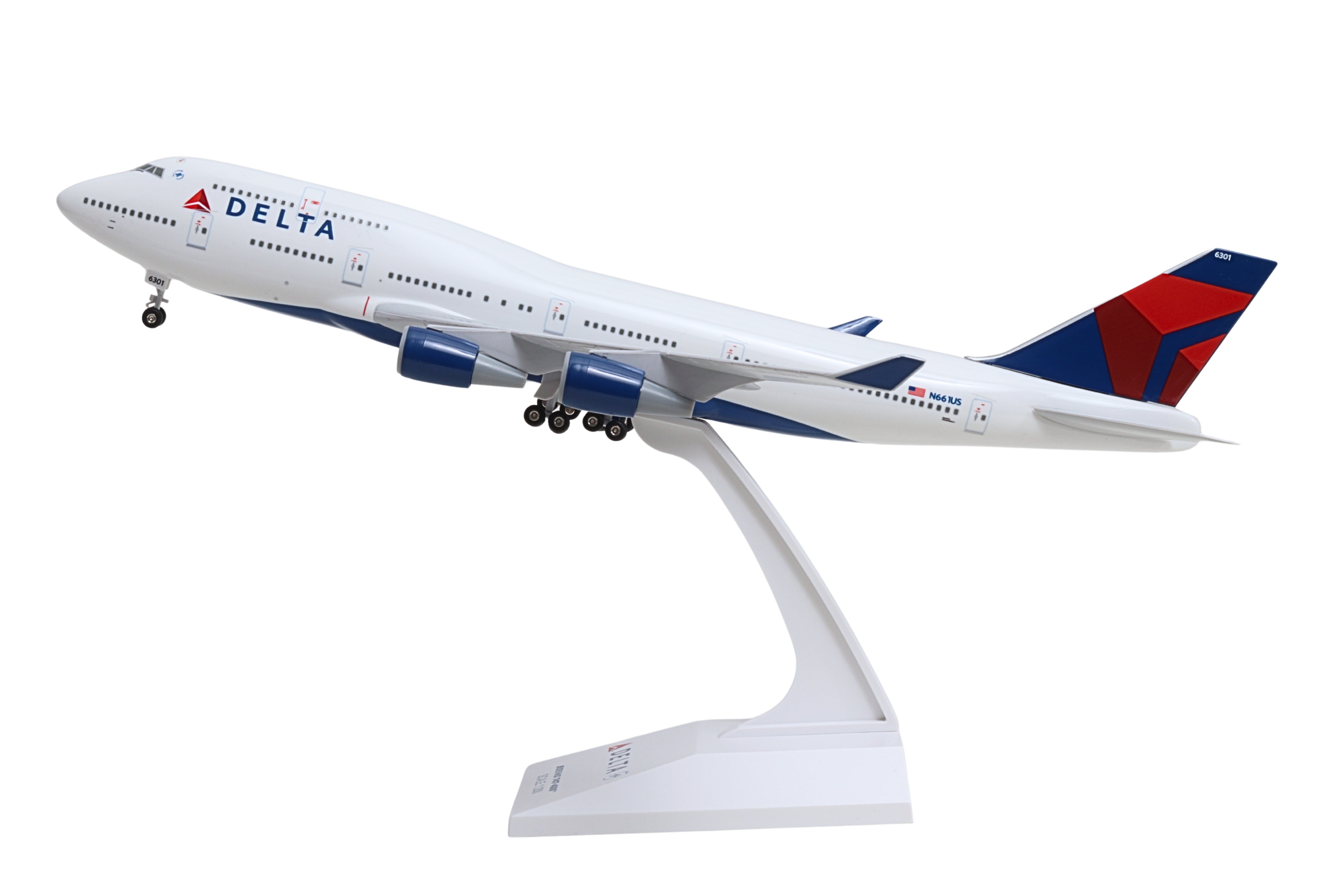 SKYMARKS DELTA 747-400 1/200 W/GEAR REG#N661US