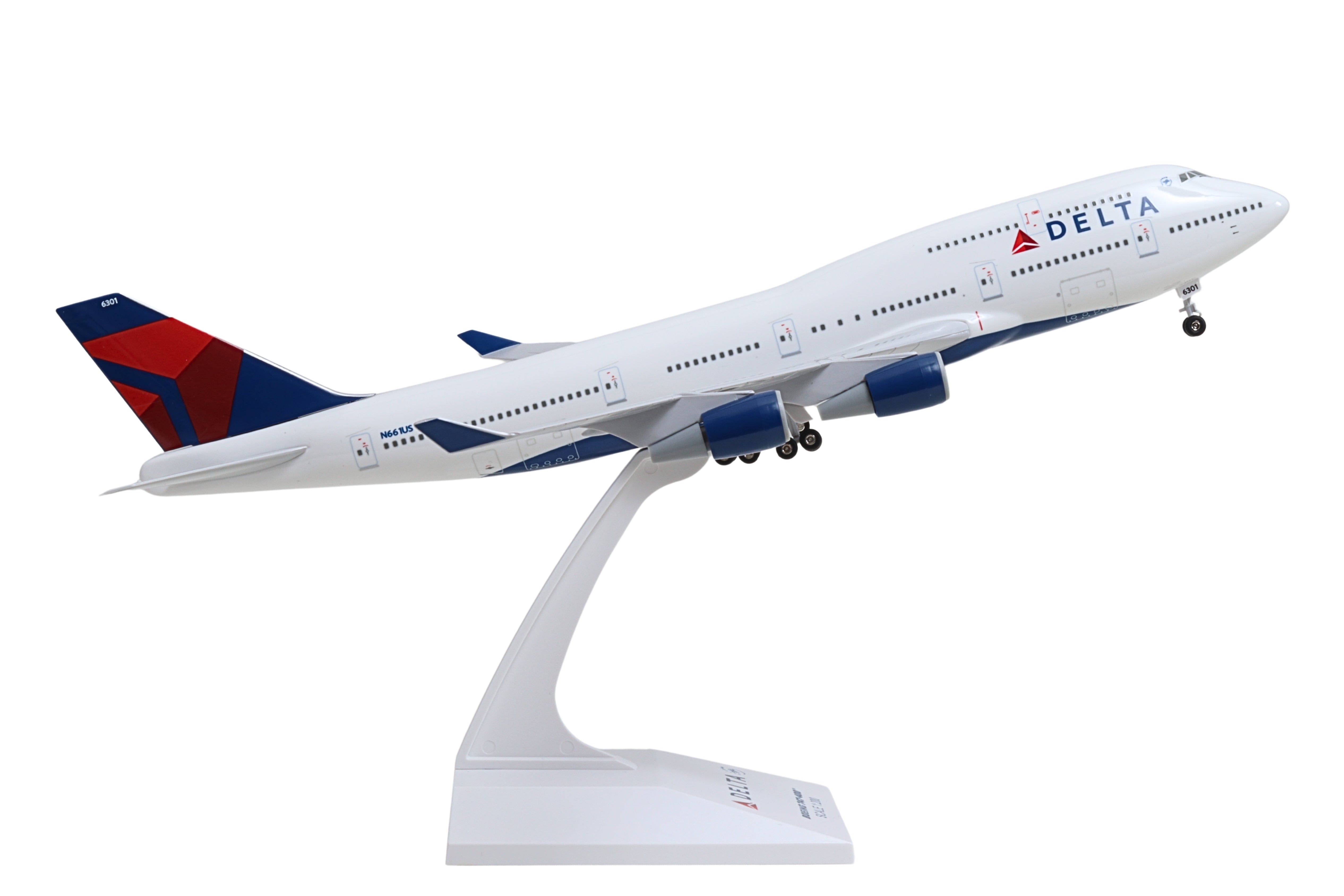 SKYMARKS DELTA 747-400 1/200 W/GEAR REG#N661US