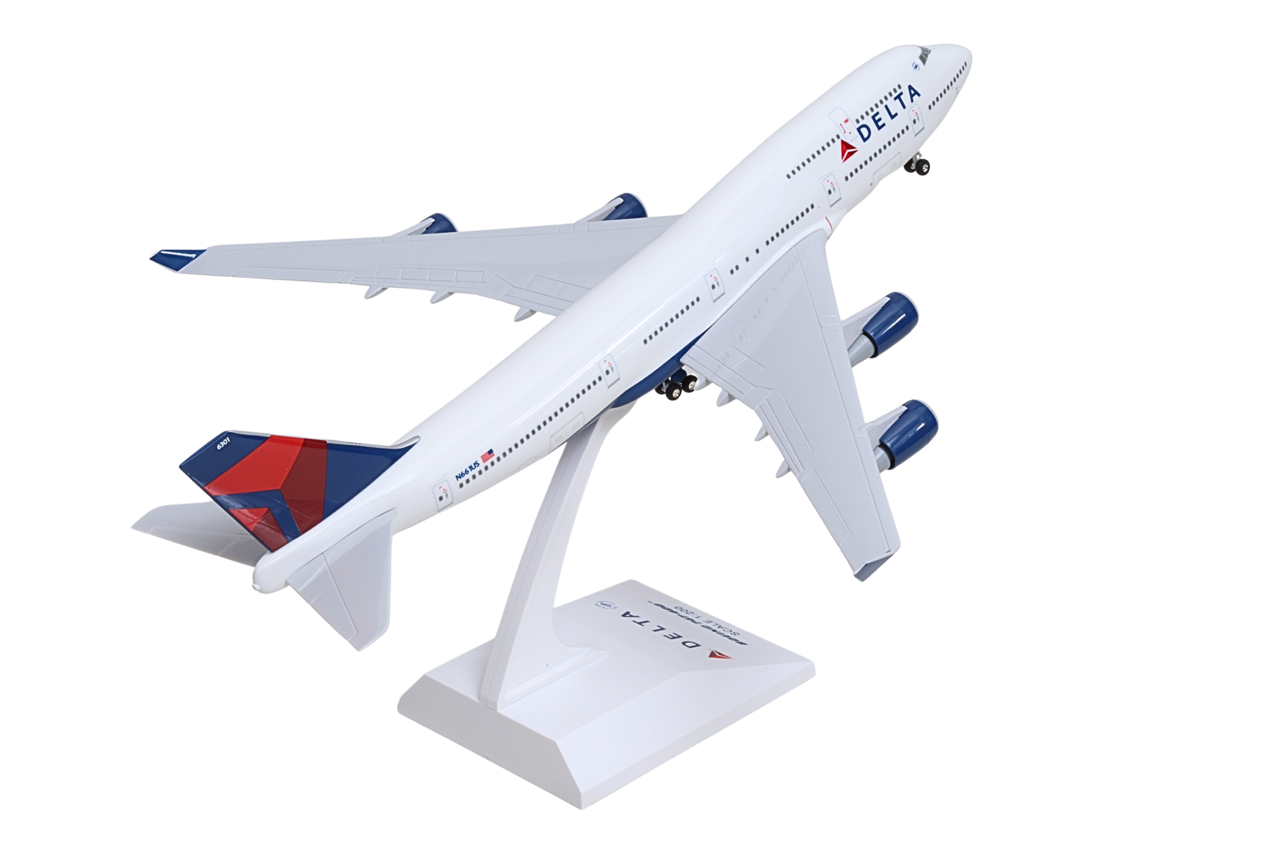 SKYMARKS DELTA 747-400 1/200 W/GEAR REG#N661US