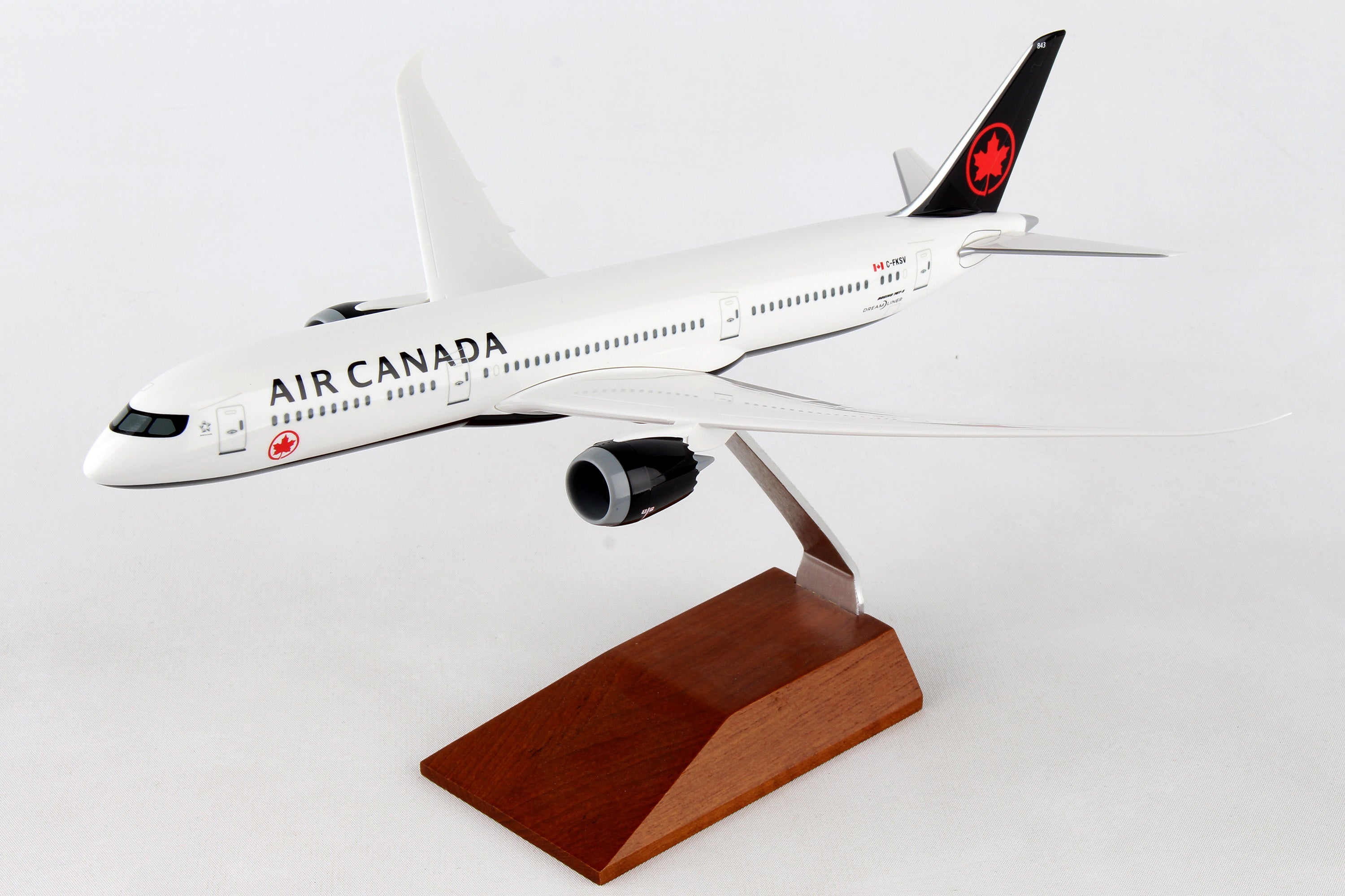SKYMARKS AIR CANADA 787-9 1/200 W/WOOD STAND (**)