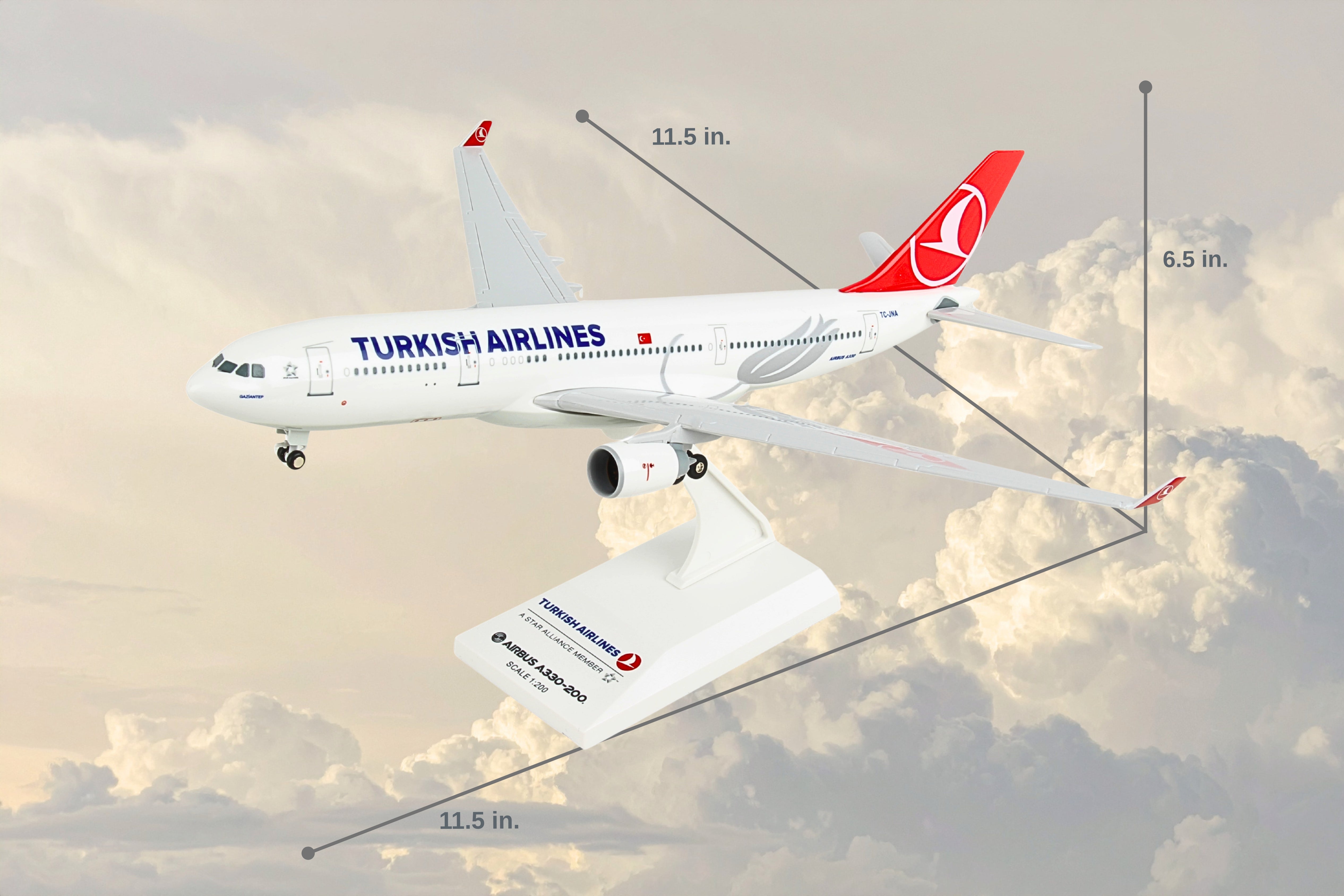SKYMARKS TURKISH A330-200 1/200 W/GEAR
