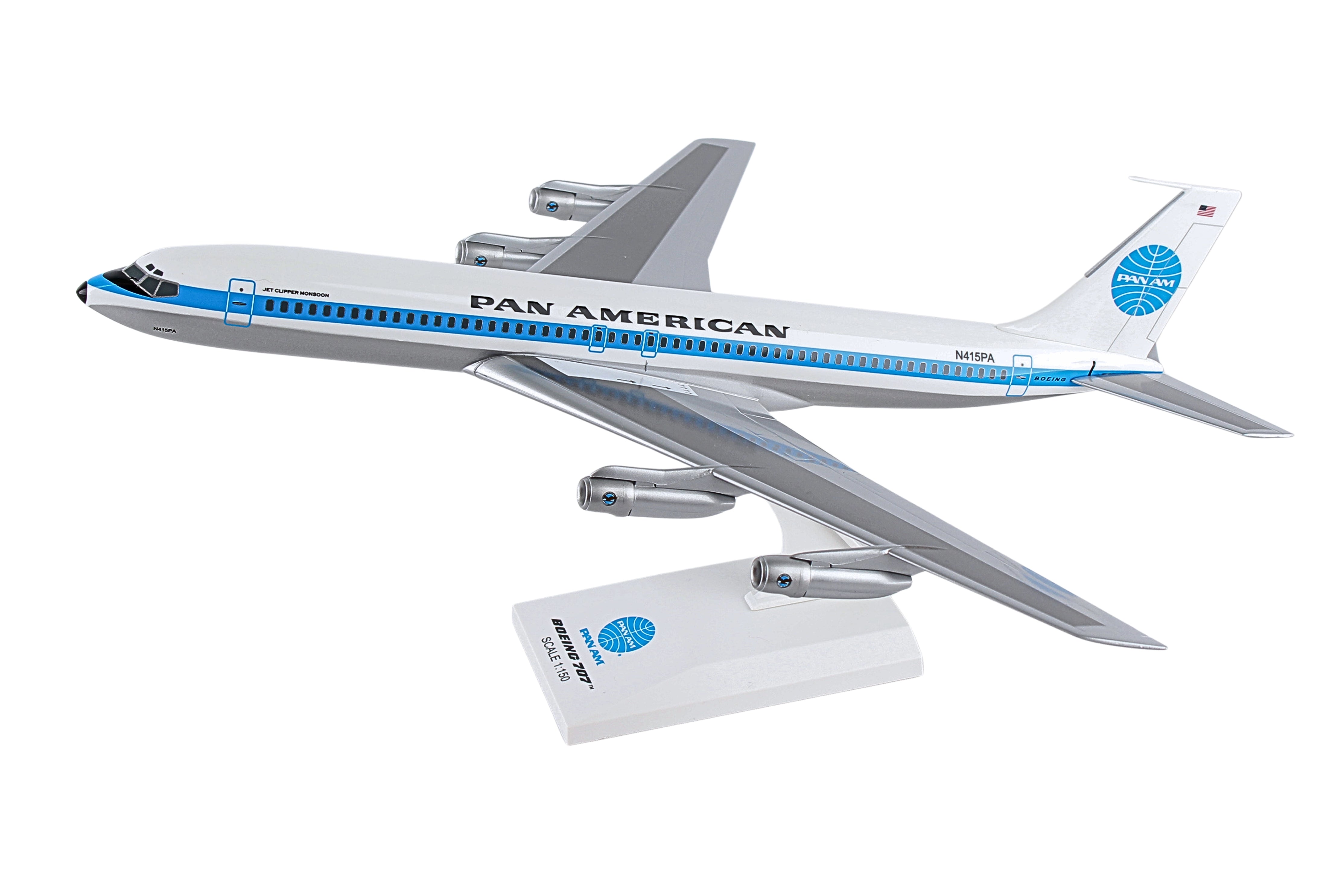 SKYMARKS PAN AM 707 1/150 JET CLIPPER MONSOON REG#N415PA