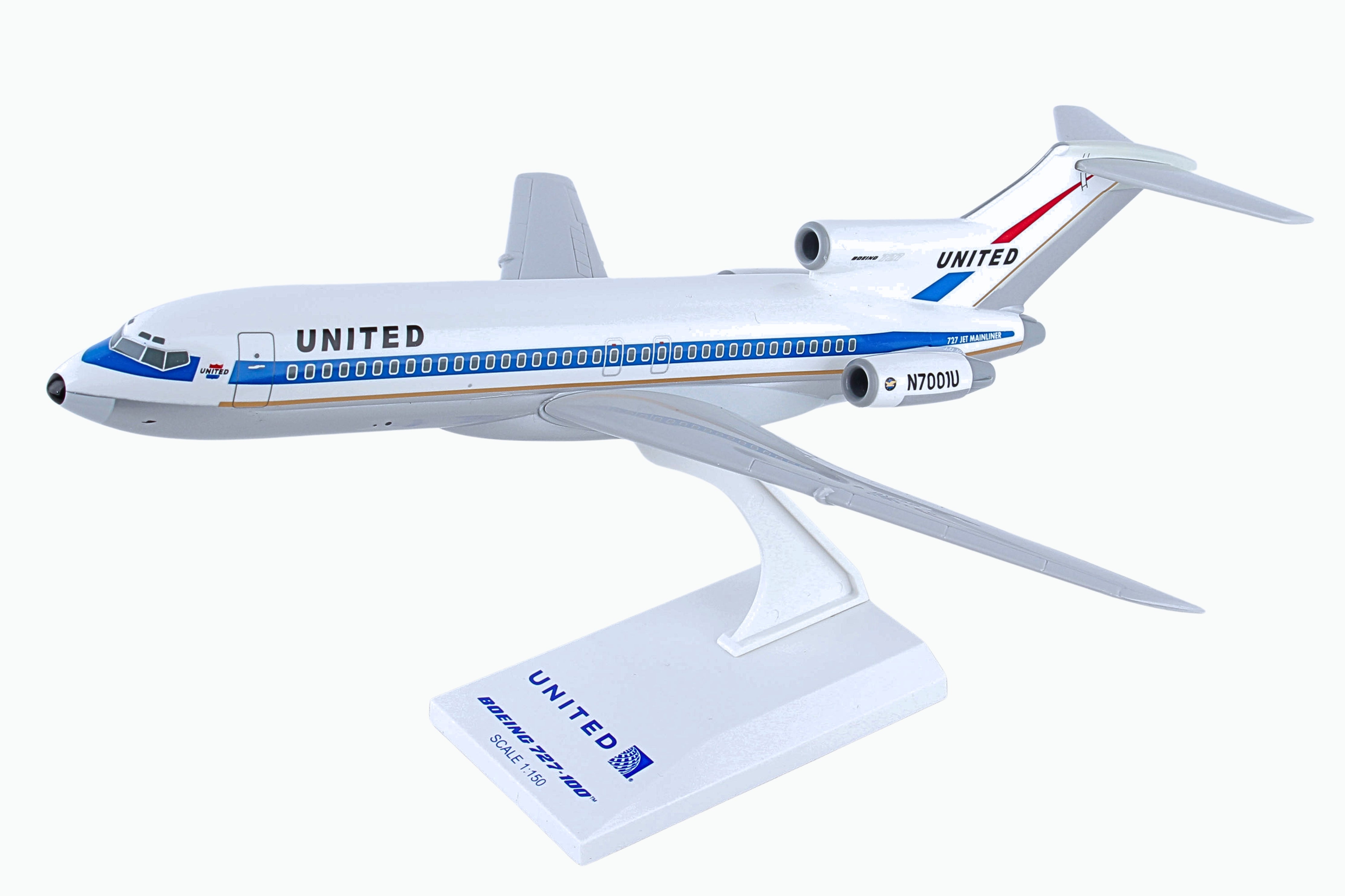 SKYMARKS UNITED 727-100 1/150 MUSEUM OF FLIGHT