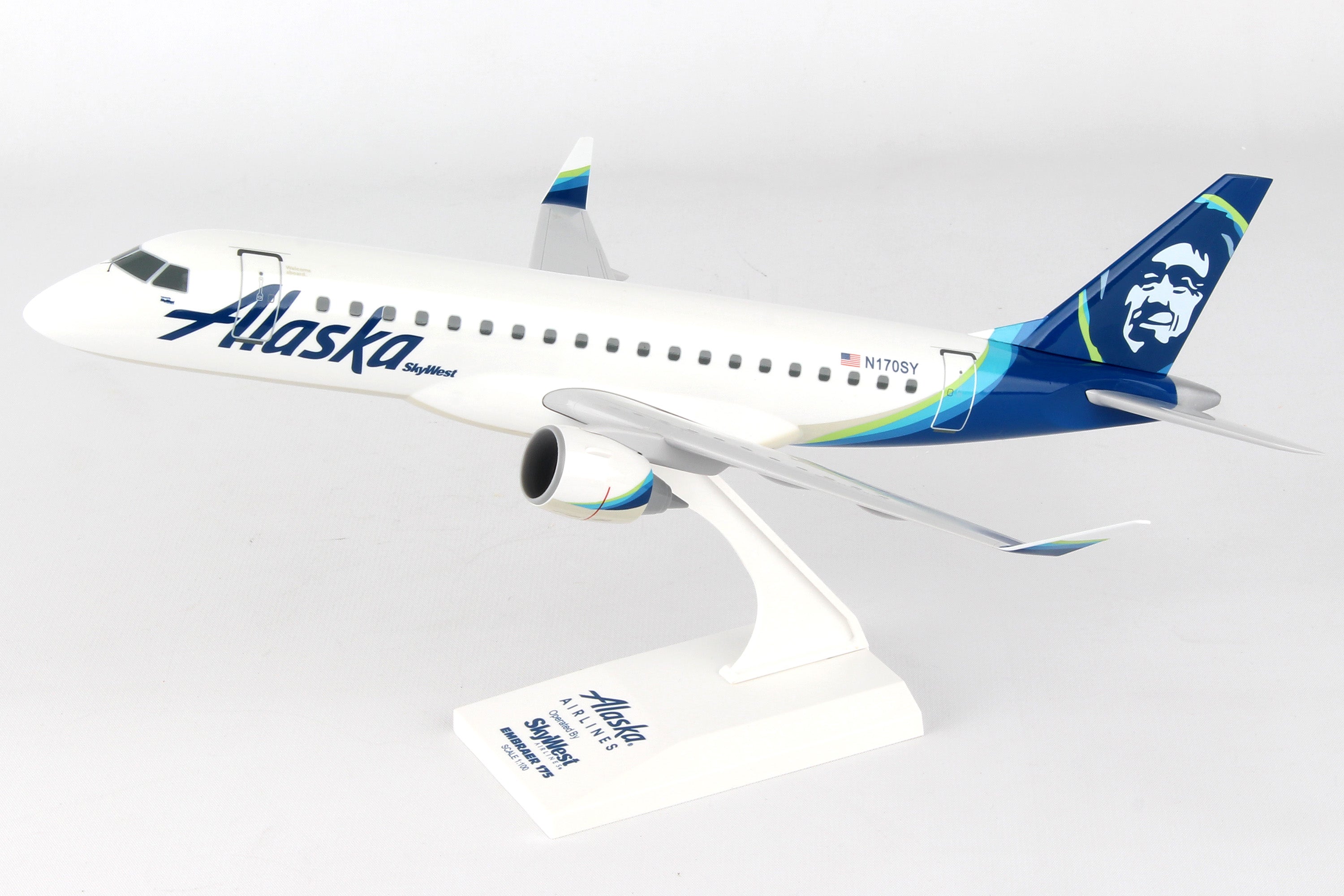 SKYMARKS ALASKA E175 1/100 SKYWEST NEW LIVERY REG N170SY