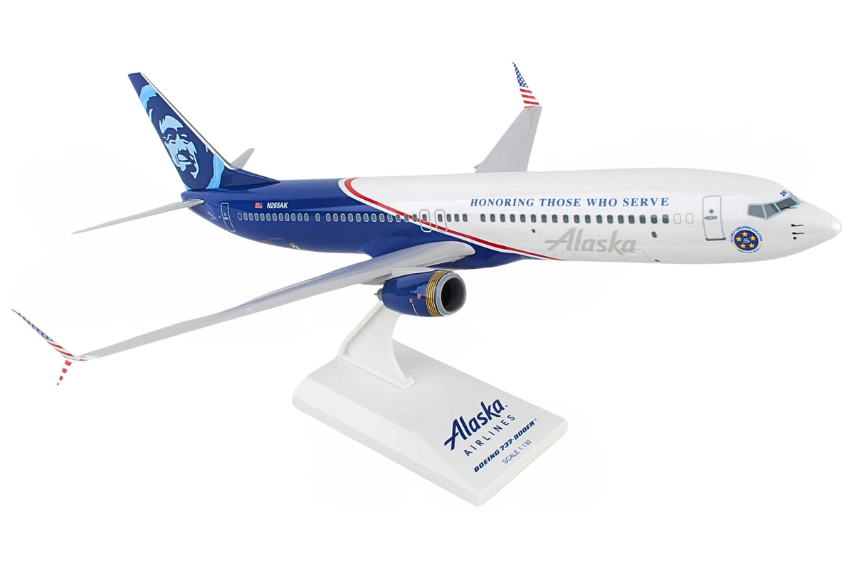 SKYMARKS ALASKA 737-900 1/130 VETERANS The Airplane Shop.