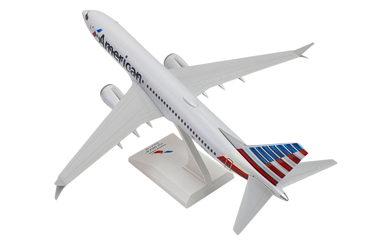 SKYMARKS AMERICAN 737MAX8 1/130 W/WIFI DOME The Airplane Shop.