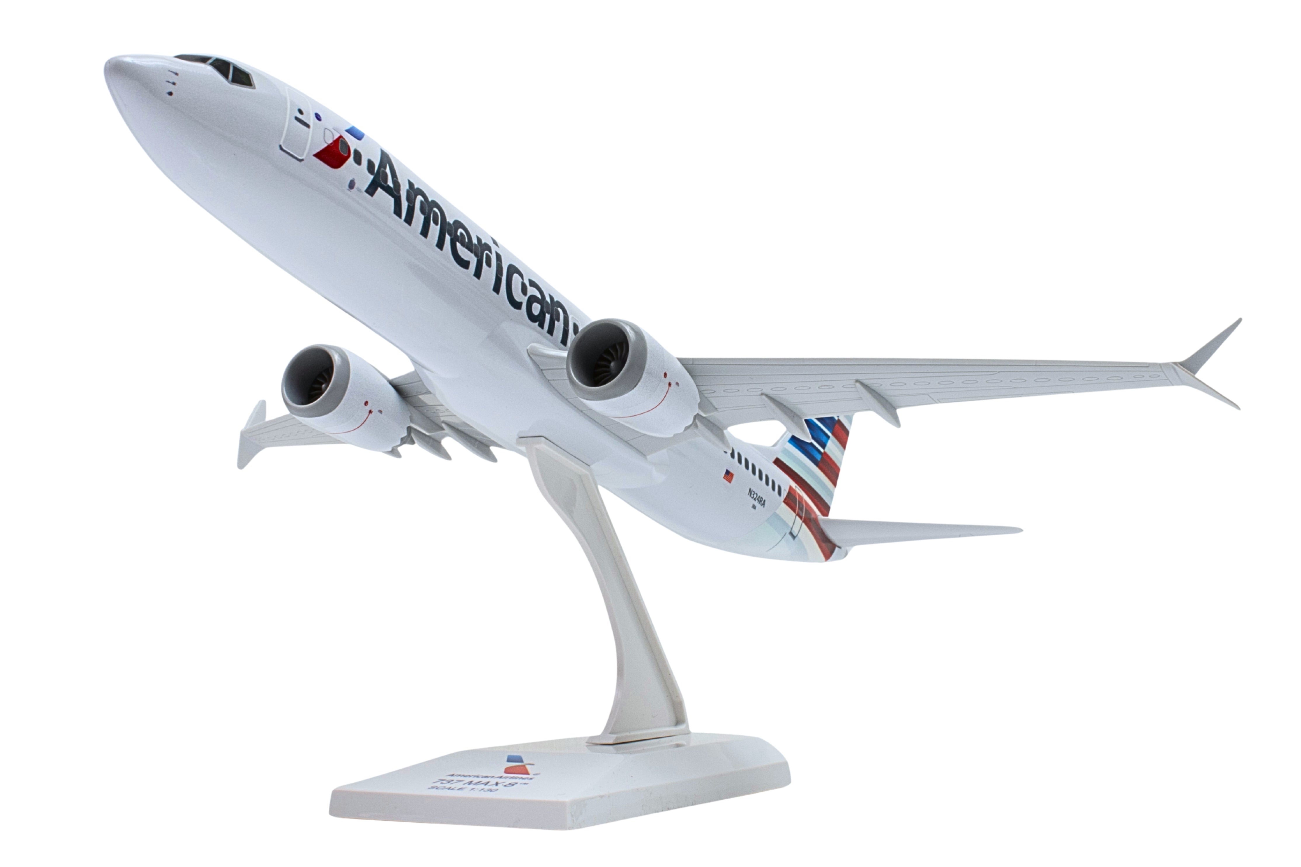 SKYMARKS AMERICAN 737MAX8 1/130 W/WIFI DOME