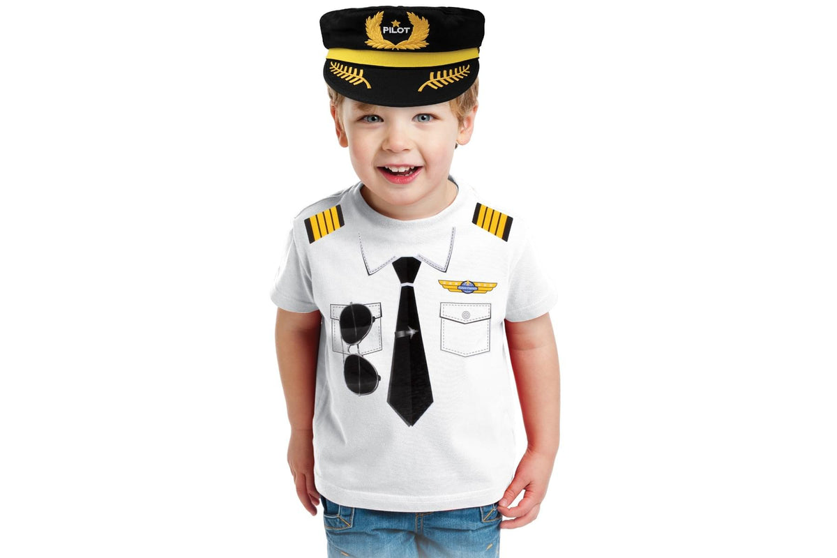 CHILDREN'S PILOT T-SHIRT YOUTH MEDIUM The Airplane Shop.
