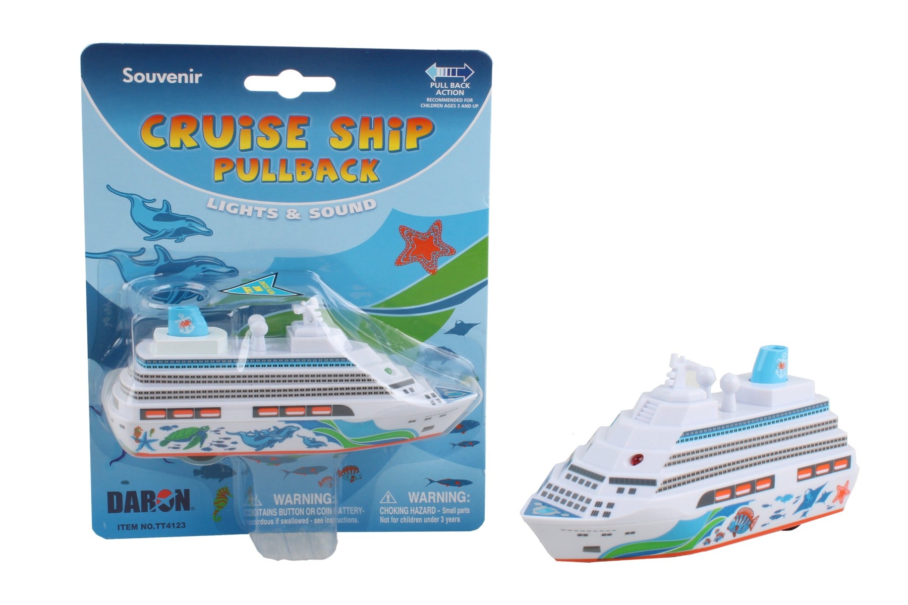 CRUISE SHIP PULLBACK W/LIGHTS & SOUND