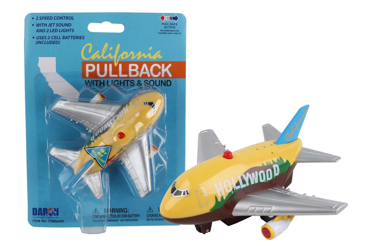 CALIFORNIA PULLBACK W/LIGHT & SOUND (**) The Airplane Shop.