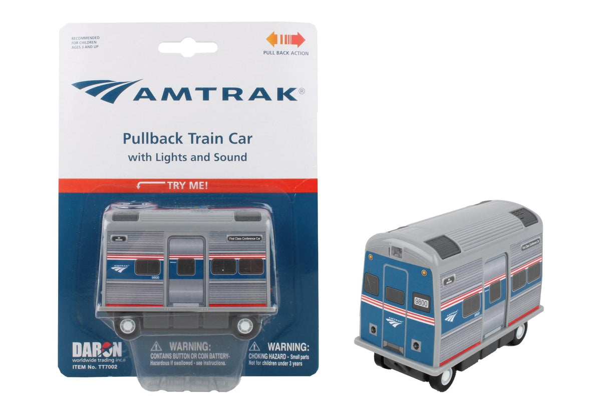 AMTRAK PULLBACK TRAIN CAR The Airplane Shop.