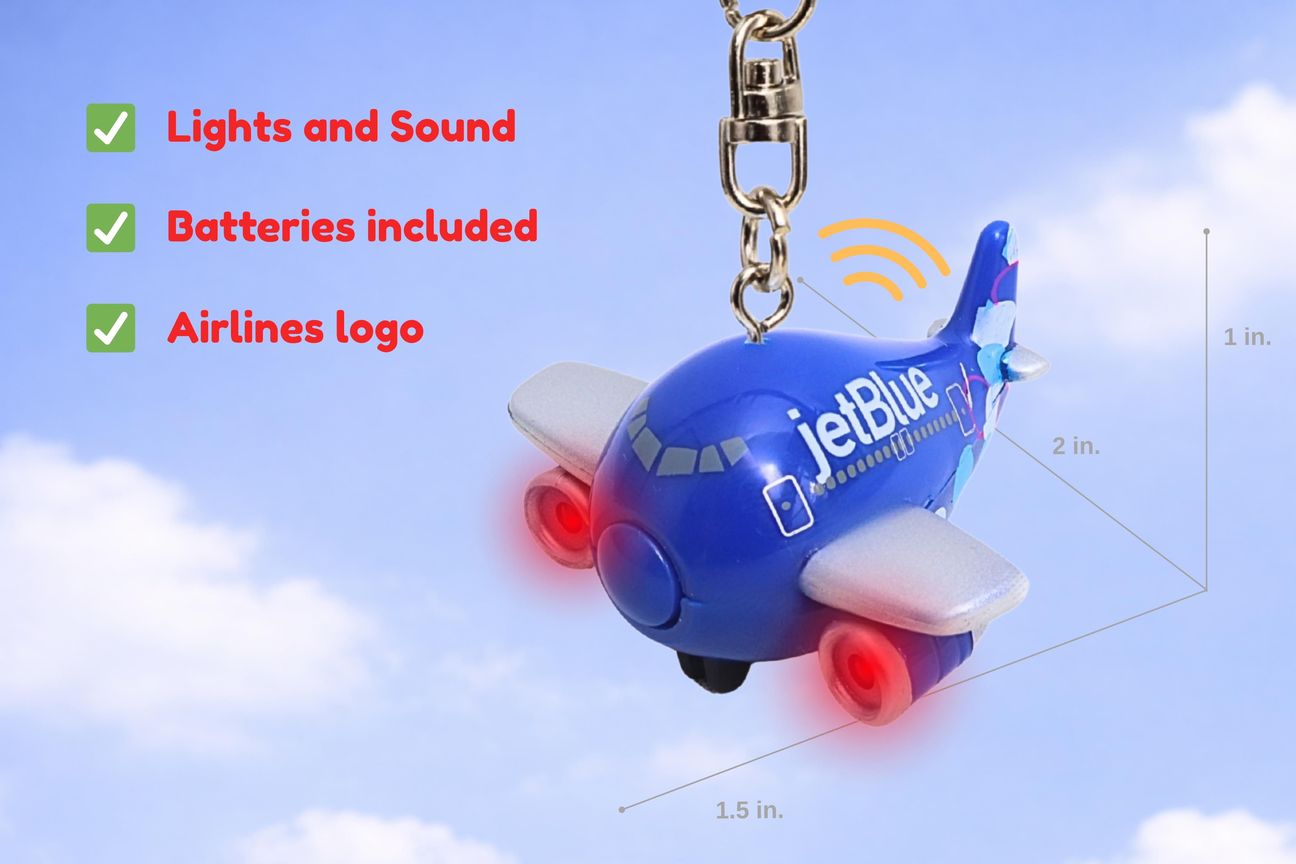 JETBLUE KEYCHAIN WITH LIGHT & SOUND (**) | The Airplane Shop