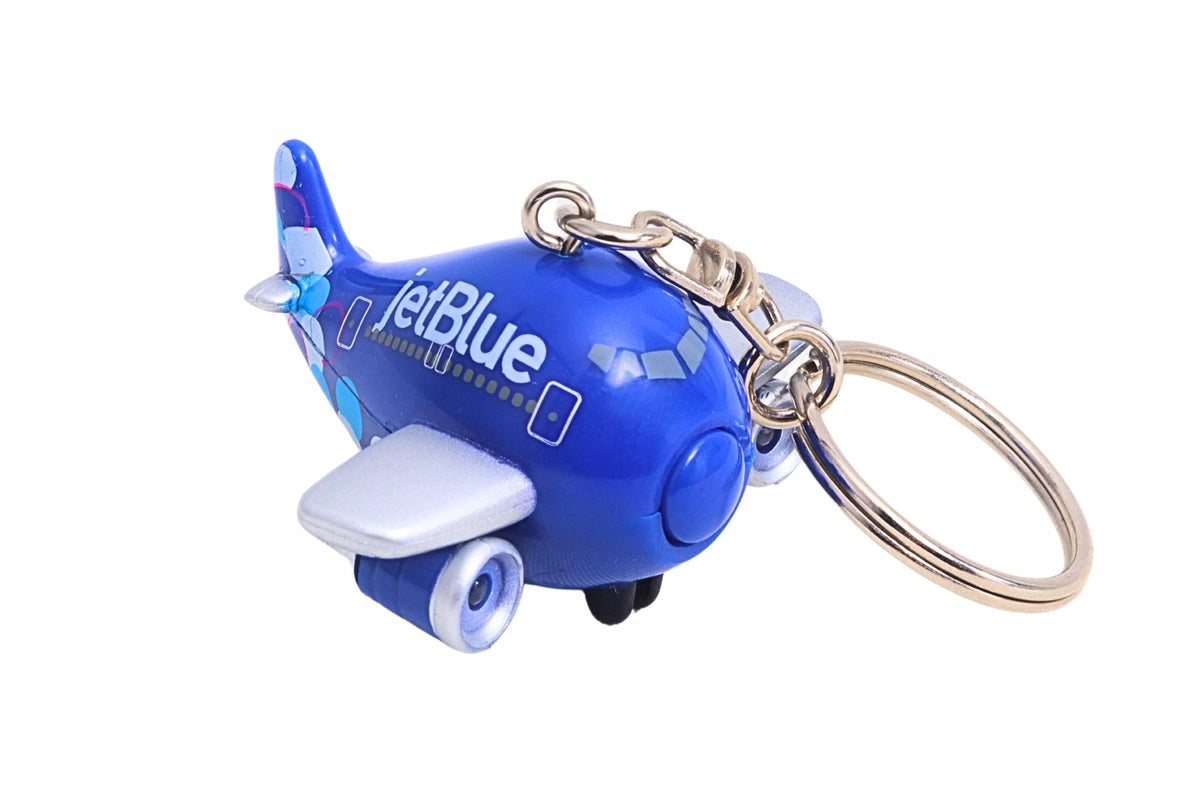 JETBLUE KEYCHAIN WITH LIGHT & SOUND (**) The Airplane Shop.