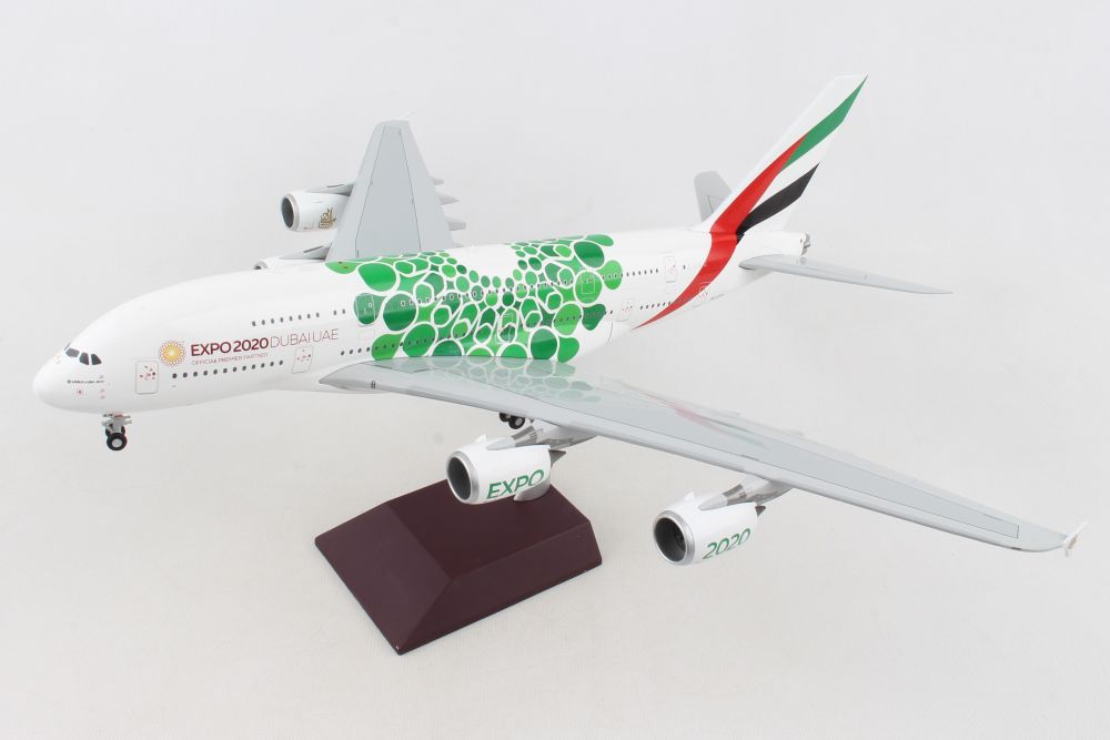 Emirates Airbus A380 A6-EEW Expo 2020 Green Gemini Jets G2UAE774 Scale 1:200 